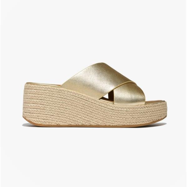 FitFlop FitFlop PLATFFORMS ESPADRILLES Womens Mules Sandals Platino