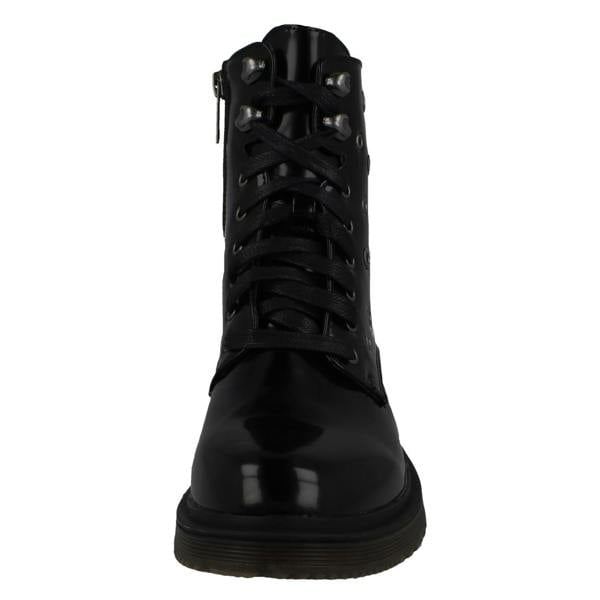 Spot On Ladies Spot On Lace Up Boots F51026