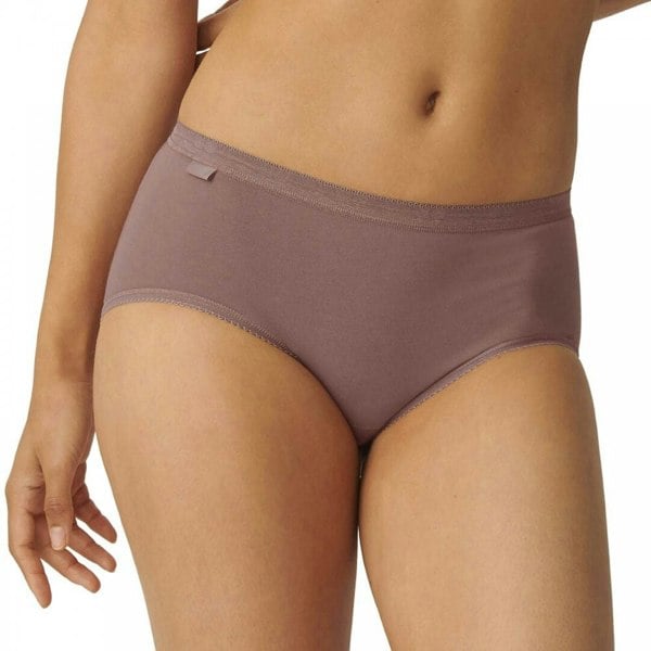 Sloggi Holiday Edition 3 Pack Midi Brief, Brown/Light Combination