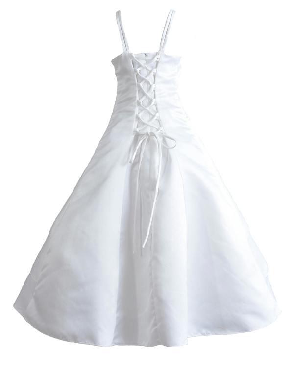 Cinda Satin Holy Communion Dress with Veil