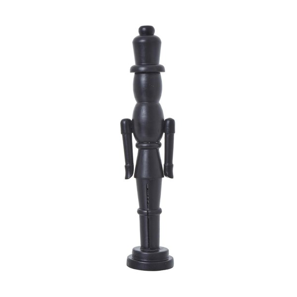 Hill Interiors Wooden Nutcracker Ornament - Black