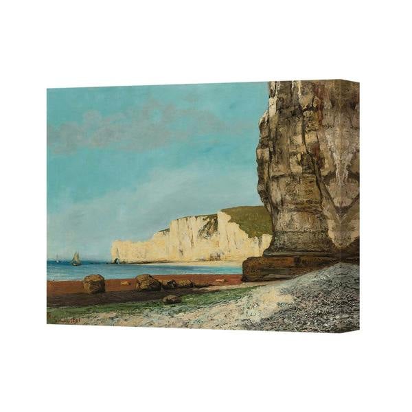 Benjamin Tate Design Normandy White Cliffs Seascape Canvas Print Wall Art Decor