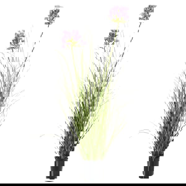 Hill Interiors Agapanthus Plant Pot - Green/Purple