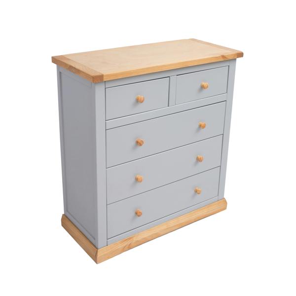 Cabinet Bits Bomporto 5 Drawer Chest of Drawers Wood Knob