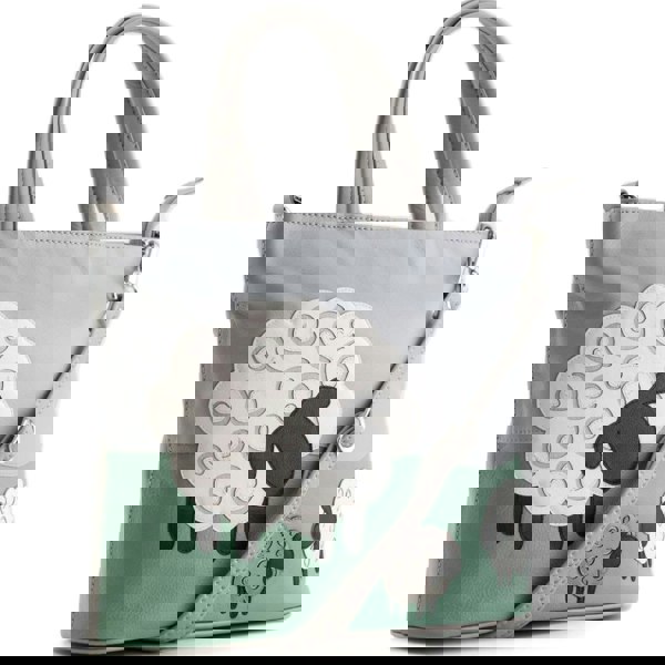 Mala Leather Valais Sheep Scene Multi-Way Leather Grab Bag