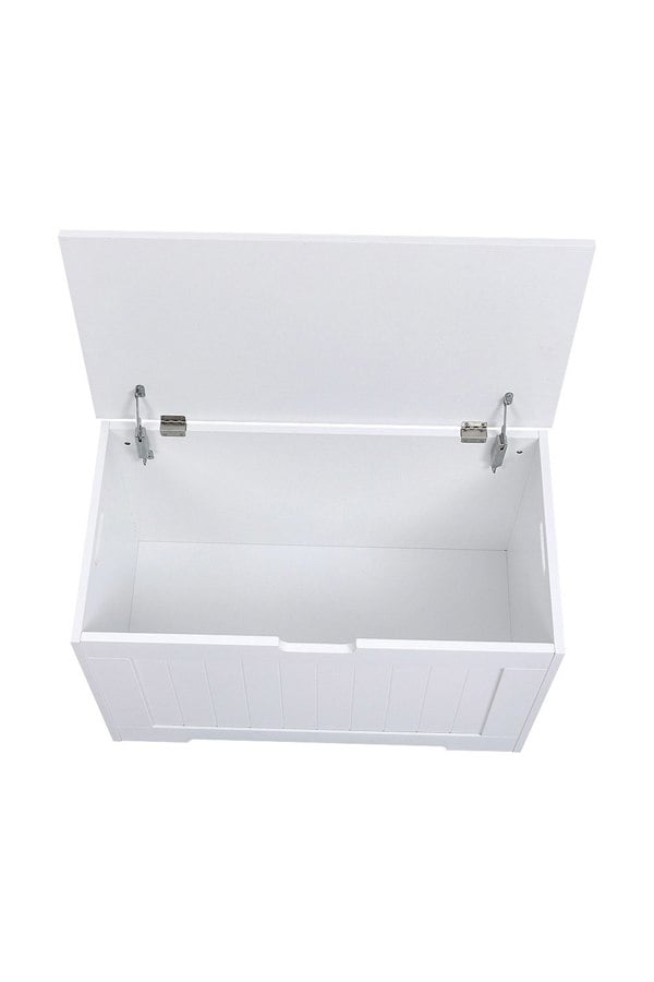 Living and Home White Kids Toy Box Storage Organizer