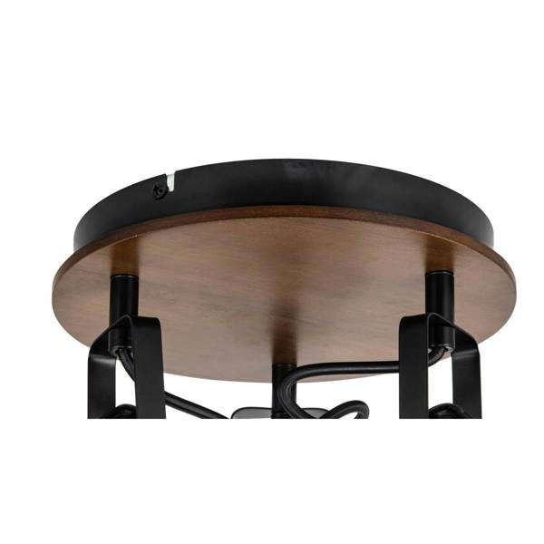 COSYLYTE Kendan 3 Light Matt Black Wire Shade Spotlight