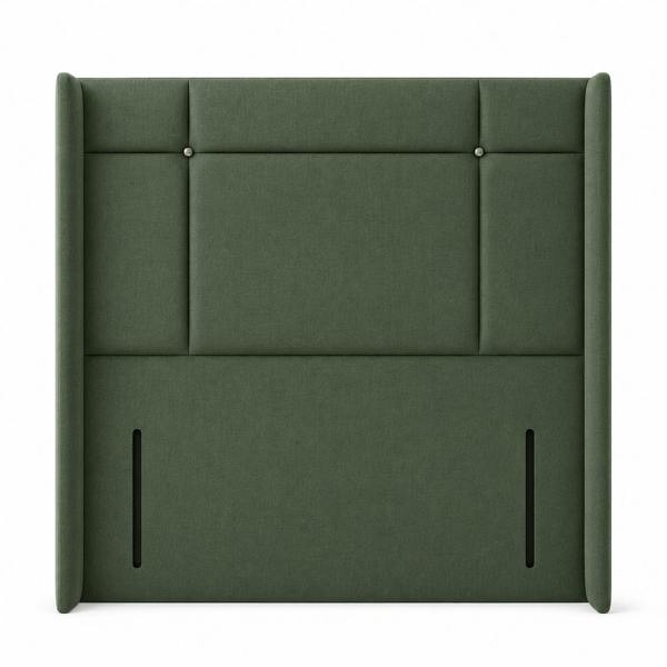 Great British Beds Dingley Headboard - Green Plush