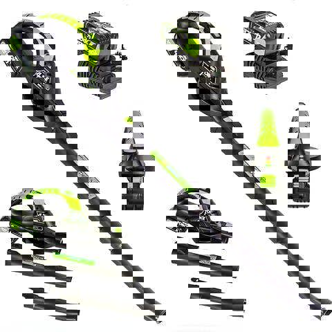 MYLEK Garden Cordless Leaf Blower 20V Li-ion With 4000mAh Battery & Fast Charger Two Speed Battery Indicator LED