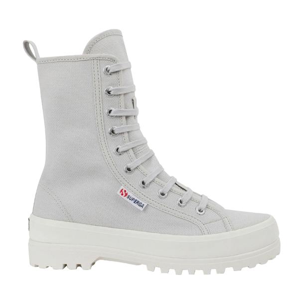 Superga Womens/Ladies 2641 Alpina High Tops - Grey Silver/Avorio - 