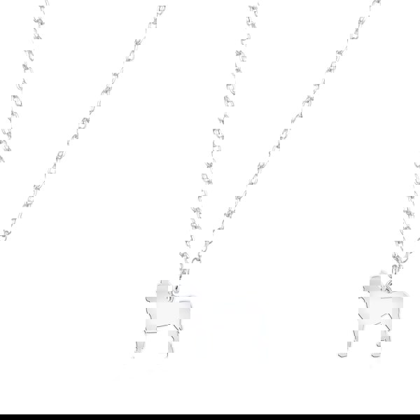 Mastiff Silhouette Silver Necklace - Personalised - MYLEE London
