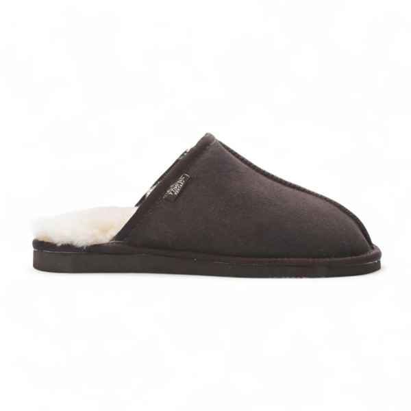 Infinity Leather Highland - Men's Genuine Sheepskin Suede Mule Slippers