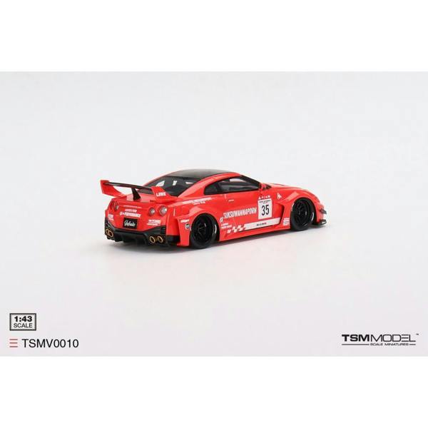 MCSlots LB-Silhouette Works GT Nissan 35GT-RR Ver.1 Red Black LBWK 1:43 Scale TSMV0010