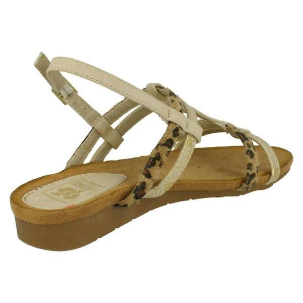 Down to Earth Ladies Down To Earth T Bar Slingback Sandals