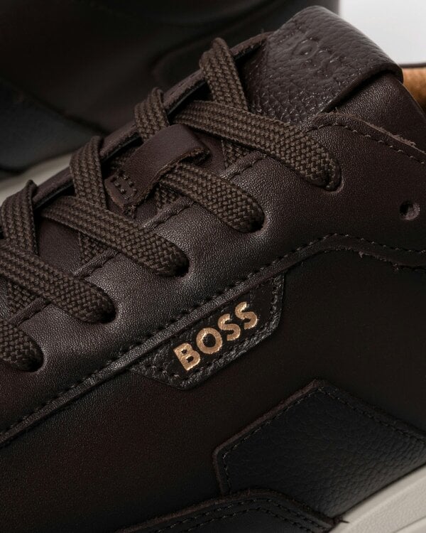 BOSS Orange Vinston_Runn_butb Mens Trainers - Dark Brown 201