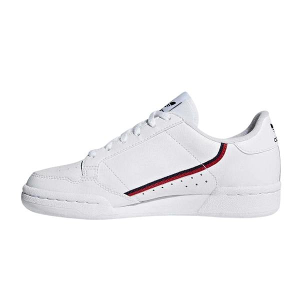 Adidas Womens/Ladies Continental 80 Stripe Leather Trainers - White - 