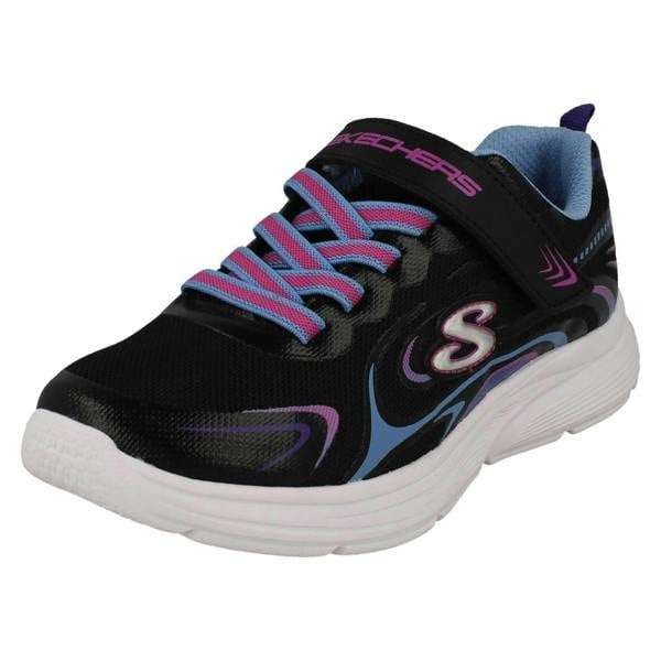 Skechers Girls Skechers Lightweight Machine Washable Trainers Eureka Shine 303520