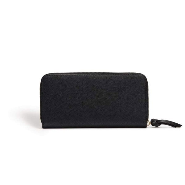 LaBante London sustainable, cruelty free, vegan Serene Black Vegan Zip Around Wallet