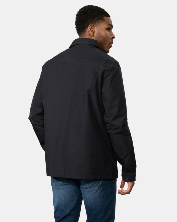 HUGO Emmond Mens Zip Overshirt - Black 001