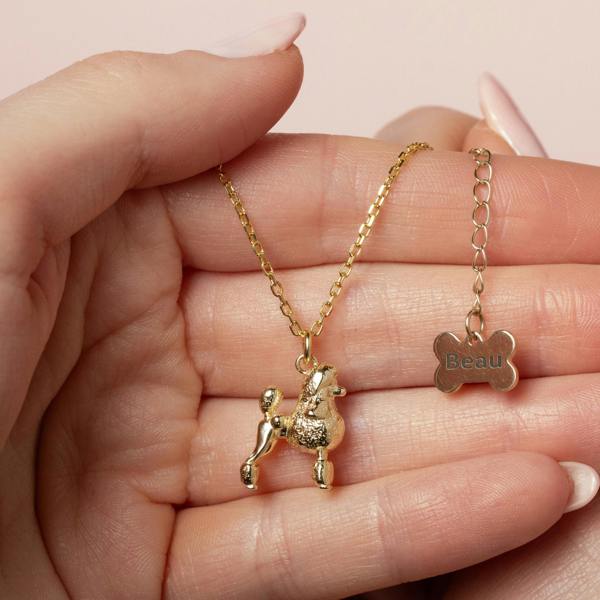 Mylee London Poodle Gold Necklace - Personalised