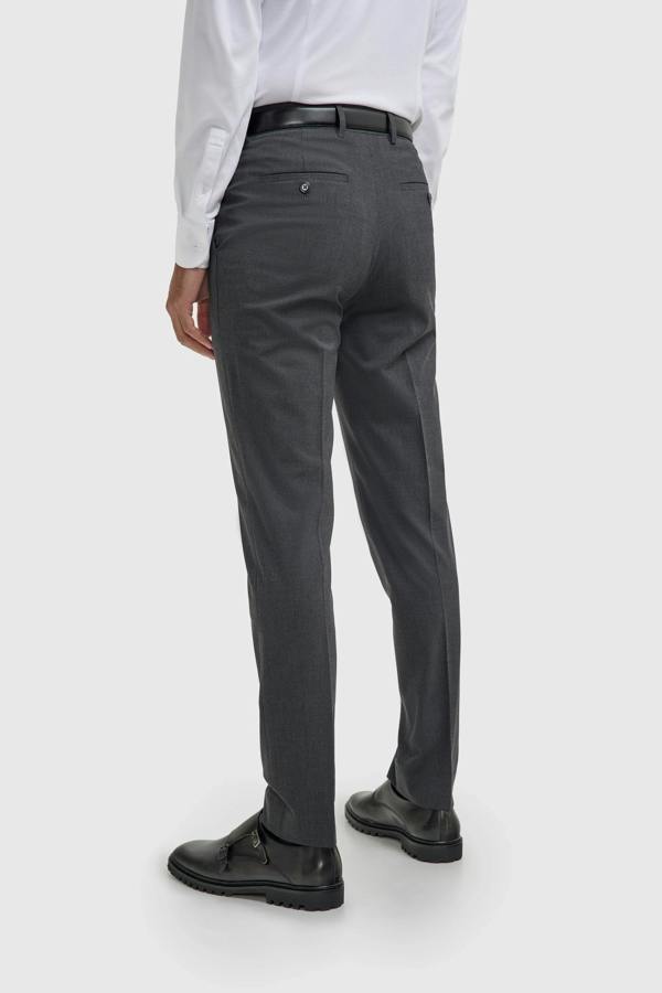 House of Cavani Malibu - Men's Charcoal Textured Grey 3 Piece Suit