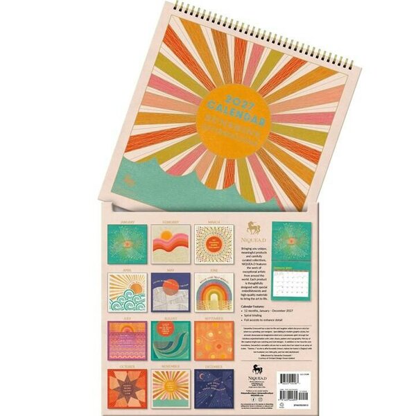 Sunshine Affirmations Calendar 2027, Wall Calendars, Month To View, Lifestyle, Gift