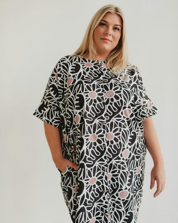 Nina Multicolour Floral Print Midi Dress- image 3