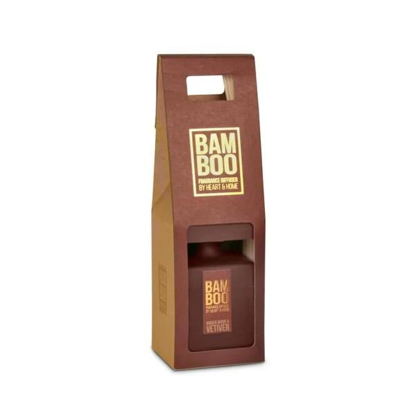 BAMBOO Amber Wood & Vetiver - Large Bamboo Fragrance Diffuser