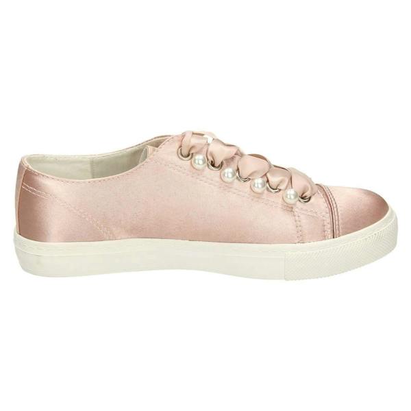 Spot On Ladies Spot On Ribbon Lace Up Pumps