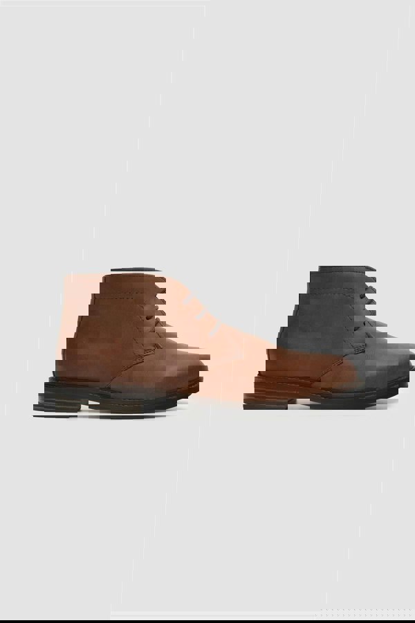 House of Cavani Hector Tan Lace Up Leather Boot