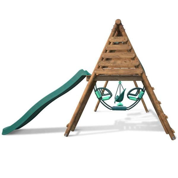 Soulet Colza Wooden Swing Set with Slide