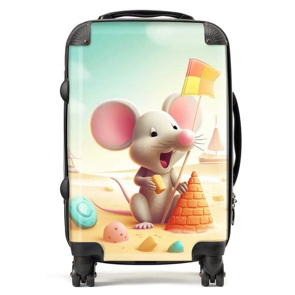 Warren Reed A Mouse On A Beach Holiday Suitcase