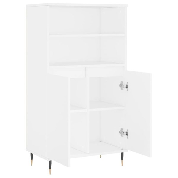 Berkfield Highboard White 60x36x110 cm Engineered Wood