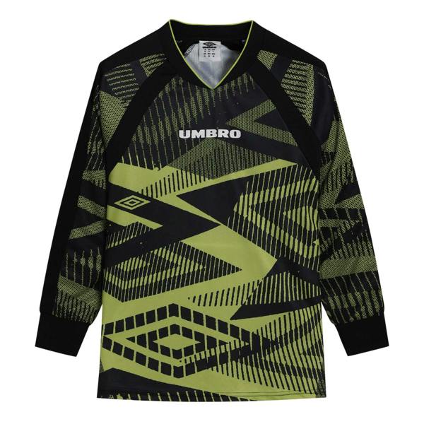 Umbro Mens Printed Long-Sleeved Jersey - Chartreuse