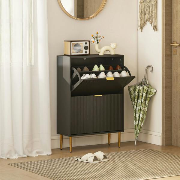 Flip-down Shoe Cabinet
