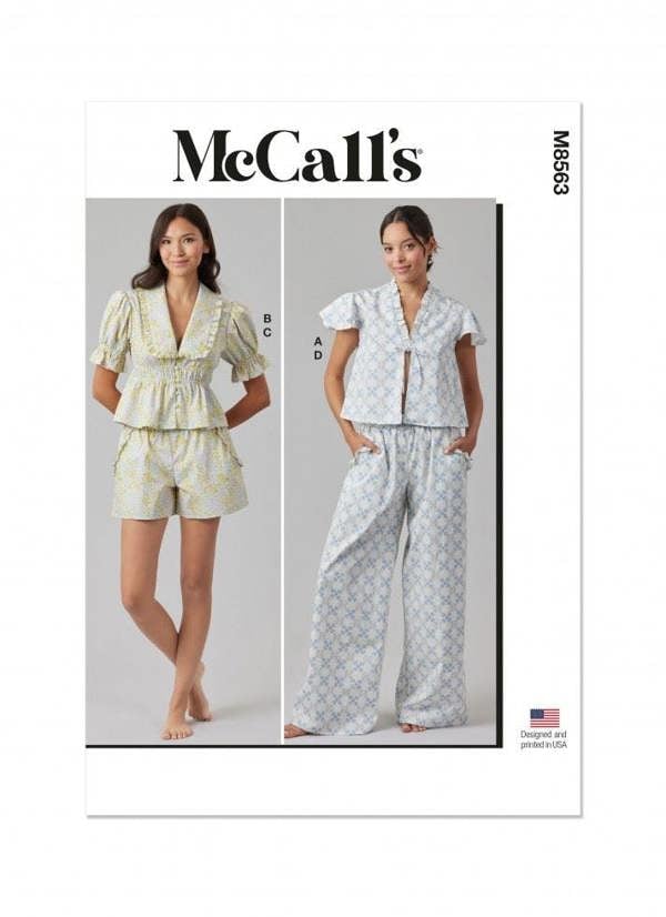 McCalls 8563 Paper Sewing Pattern – Women's Top, Shorts & Trousers, Size XS-XXL, Intermediate