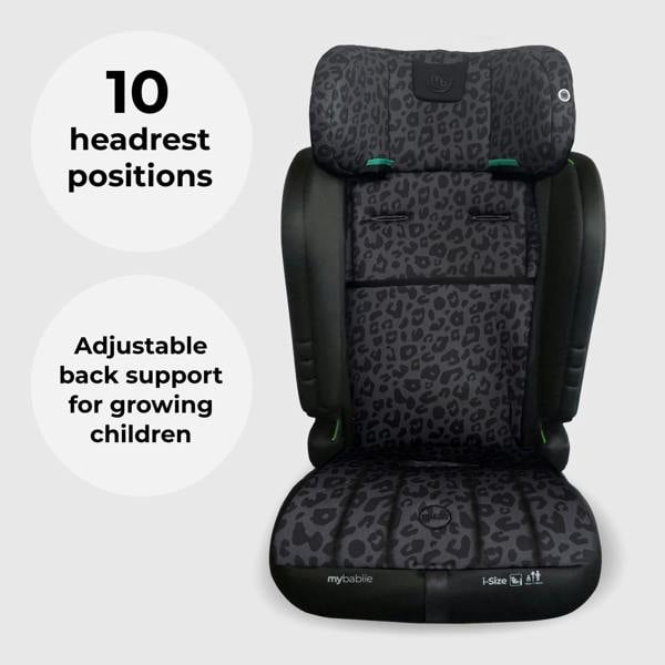 My Babiie MBCS50 Toddler to Booster R129 Car Seat - Black Leopard