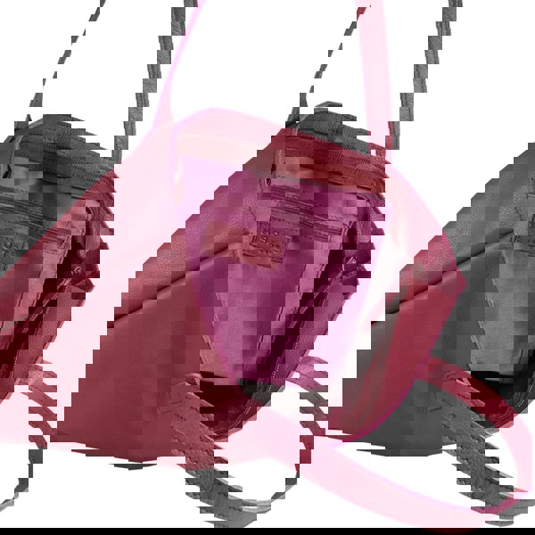 Assots London 'SIENNA' Carmine Pink Croc + Pebble Grain Unlined Leather Tote Bag