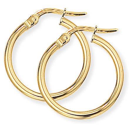 Sarah Layton Classic Hoop Earrings - 18ct Yellow Gold