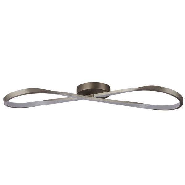 Lighting Collection Minimalist Loop‑Form LED Semi‑Flush Ceiling Light