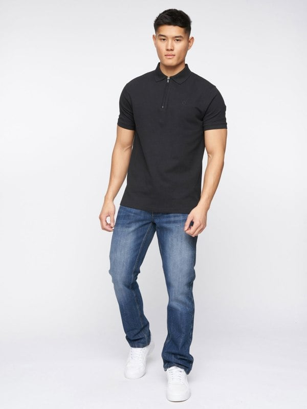 Crosshatch New Embossed Techno Denim Jeans Stone Wash