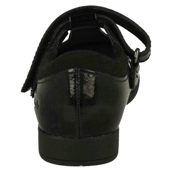 Clarks Girls Clarks Laser Detailed T-Bar Shoes Scala Spirit T