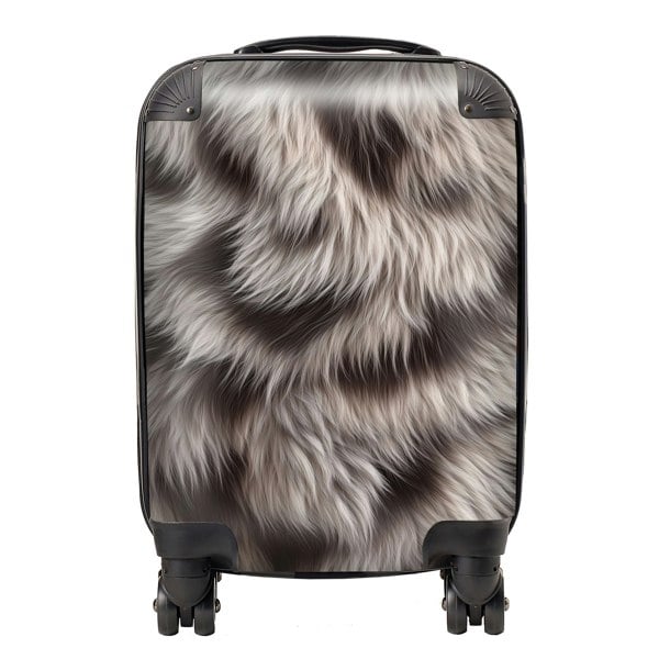 Warren Reed Mink Fur Print Suitcase