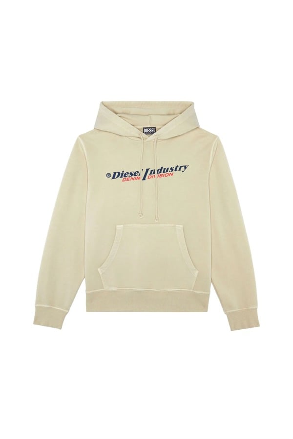 Diesel Industry S-Ginn Hood-Ind Hoodie - Beige