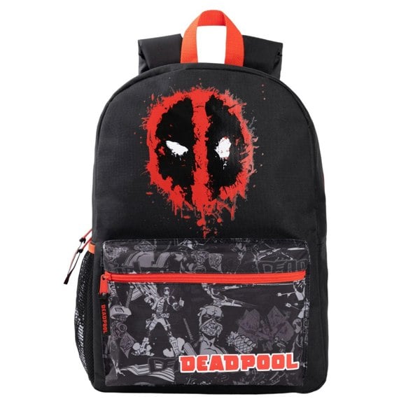 Marvel Character Deadpool Backpack - Black/Red