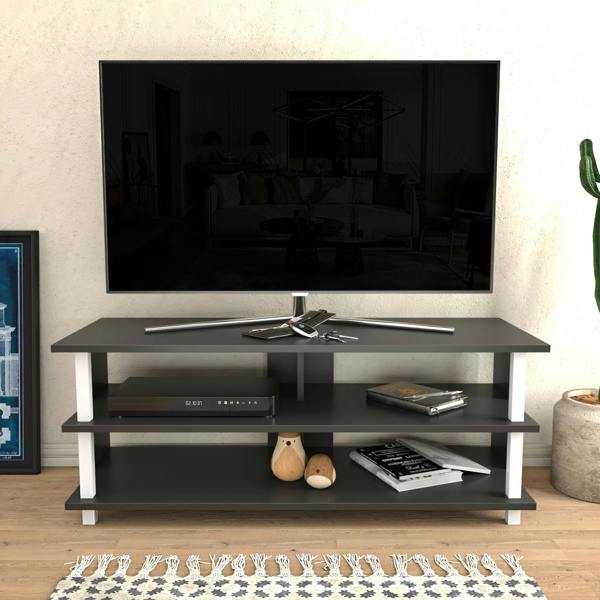 Decorotika Pueblo Modern Tv Stand TV Cabinet for TV's up to 55"