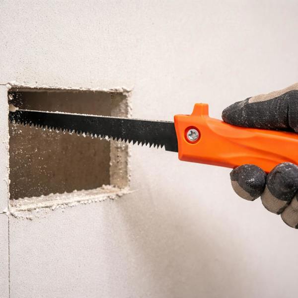 HAAY TOOLS Jab Saw for Plasterboard – 6.5" Drywall Saw, 9 TPI Wood Cutting Saw, Electricians Tool, Coping Saw, Insulation Knife