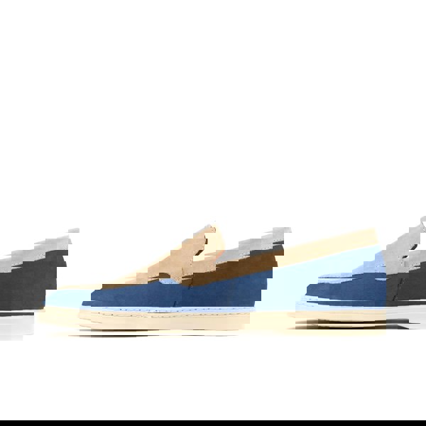 Embassy London Gareth - Cream & Blue - Men’s two Tone Suede Loafer