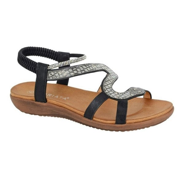 Cipriata Womens/Ladies Serpent Sandals - Black