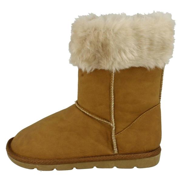 Spot On Girls Spot On Faux Fur Trim Casual Boots